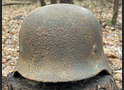 Wehrmacht helmet M40 / from Leningrad