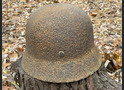 Wehrmacht helmet M40 / from Leningrad