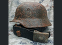 Wehrmacht helmet M40 and Weimar belt / from Stalingrad