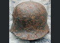 Wehrmacht helmet M40 and Weimar belt / from Stalingrad