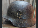 Wehrmacht helmet M35 DD / from Leningrad