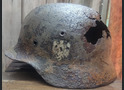 Wehrmacht helmet M40 / from Leningrad