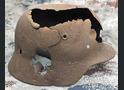 German helmet M40 / from Stalingrad