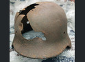 German helmet M40 / from Stalingrad