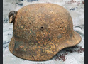 Luftwaffe helmet M35 DD / from Stalingrad