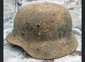 Luftwaffe helmet M35 DD / from Stalingrad