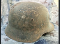 Wehrmacht helmet M40 / from Stalingrad