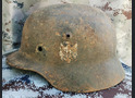 Wehrmacht helmet M40 / from Stalingrad