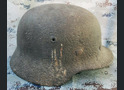 Wehrmacht helmet M40 / from Stalingrad