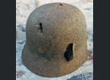 Wehrmacht helmet M40 / from Stalingrad