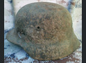 German helmet M40 / from Stalingrad