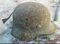 German helmet M40 / from Stalingrad