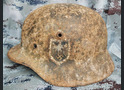 Wehrmacht helmet M40 / from Stalingrad