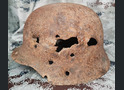 German helmet M35 DD / from Stalingrad