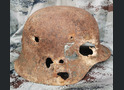 German helmet M35 DD / from Stalingrad