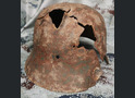 German helmet M35 / from Stalingrad