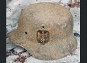 Wehrmacht helmet M40 / from Stalingrad