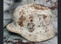 Winter camo helmet M40 / from Stalingrad