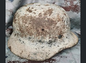 Winter camo helmet M40 / from Stalingrad