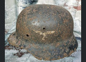 Luftwaffe helmet M35 DD / from Stalingrad