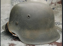 Restored German helmet M42, Waffen SS