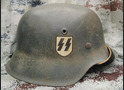 Restored German helmet M42, Waffen SS