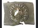 Damaged Heer belt Buckle "Gott mit Uns" / from Smolensk