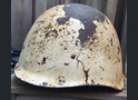 Winter camo Soviet helmet SSh40 / from Leningrad