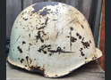 Winter camo Soviet helmet SSh40 / from Leningrad