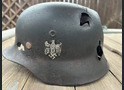 Wehrmacht helmet M40 / from Velikiye Luki