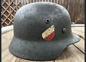 Wehrmacht helmet M35 DD / from Stalingrad