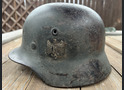 Wehrmacht helmet M40 / from Stalingrad