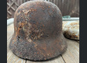 Wehrmacht helmet M40 + war items / from Stalingrad