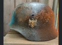 Wehrmacht helmet M40 / from Stalingrad