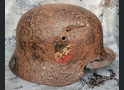 Wehrmacht helmet M35 DD / from Stalingrad