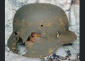 Wehrmacht helmet M40 / from Stalingrad