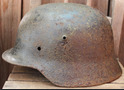German helmet М35 / from Karelia