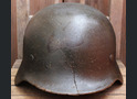 Wehrmacht helmet M40 / from Staraya Russa