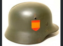 Restored German helmet 