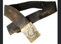 Aluminum Wehrmacht belt with buckle "Gott mit Uns" / from Stalingrad