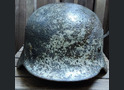 Winter Camo German helmet M40 / from Pskov