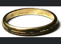 Gold-plated wedding ring / from Stalingrad