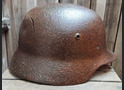 German helmet M35 / from Demyansk pocket
