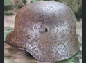 German helmet M35 / from Stalingrad