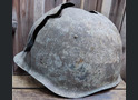 Winter camo Soviet helmet SSh39 / from Karelia