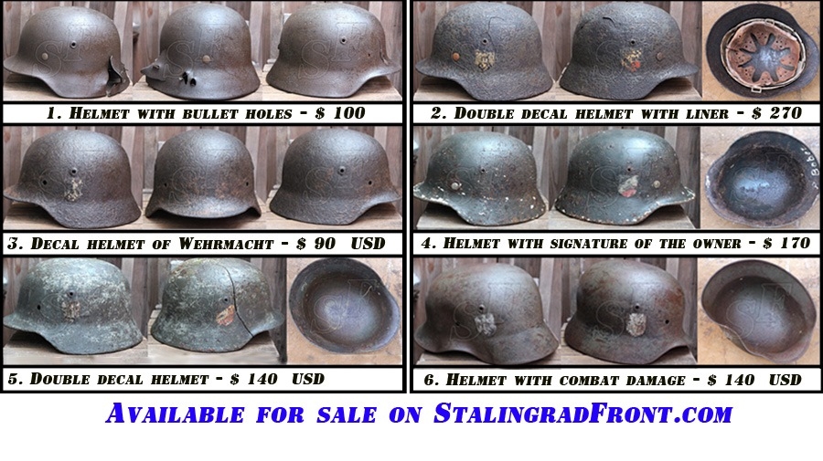 New 3 Reich helmets from Russia