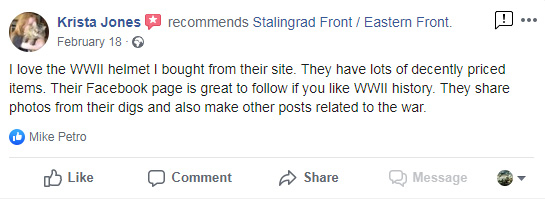 Reviews from facebook about StalingradFront.com