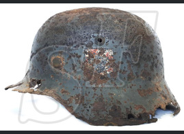 German helmet М35 Waffen-SS from Demyansk Pocket