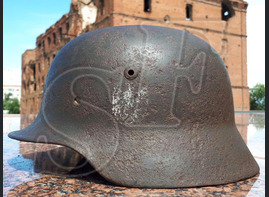 German helmet М35 from village Ezhovka (Stalingrad region)
