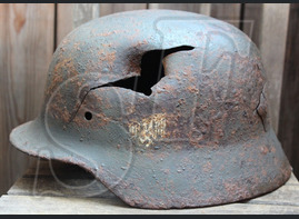 German helmet М35 from Novgorod region